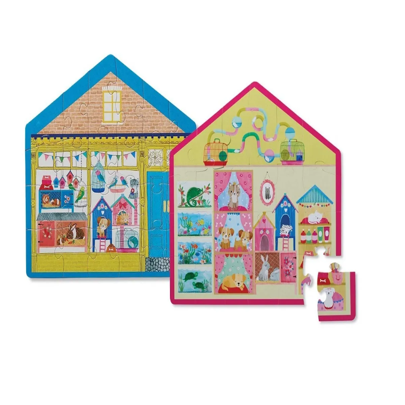 24-pc Two-sided Pet Shop - Rompecabezas 24 Piezas Doble