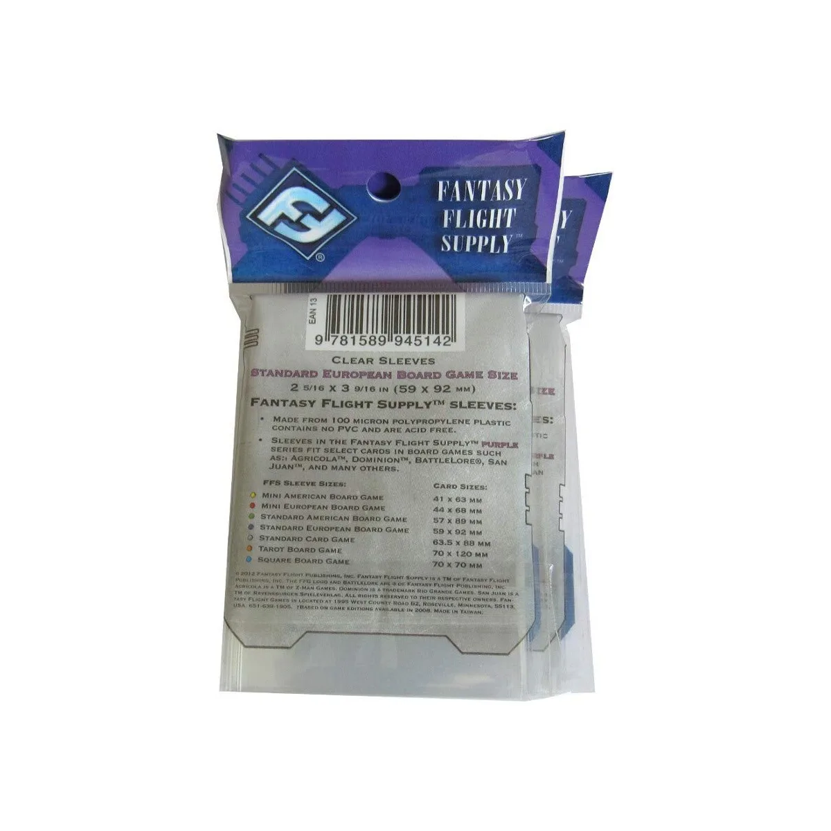 Fundas 59x92 mm - Europea Pack