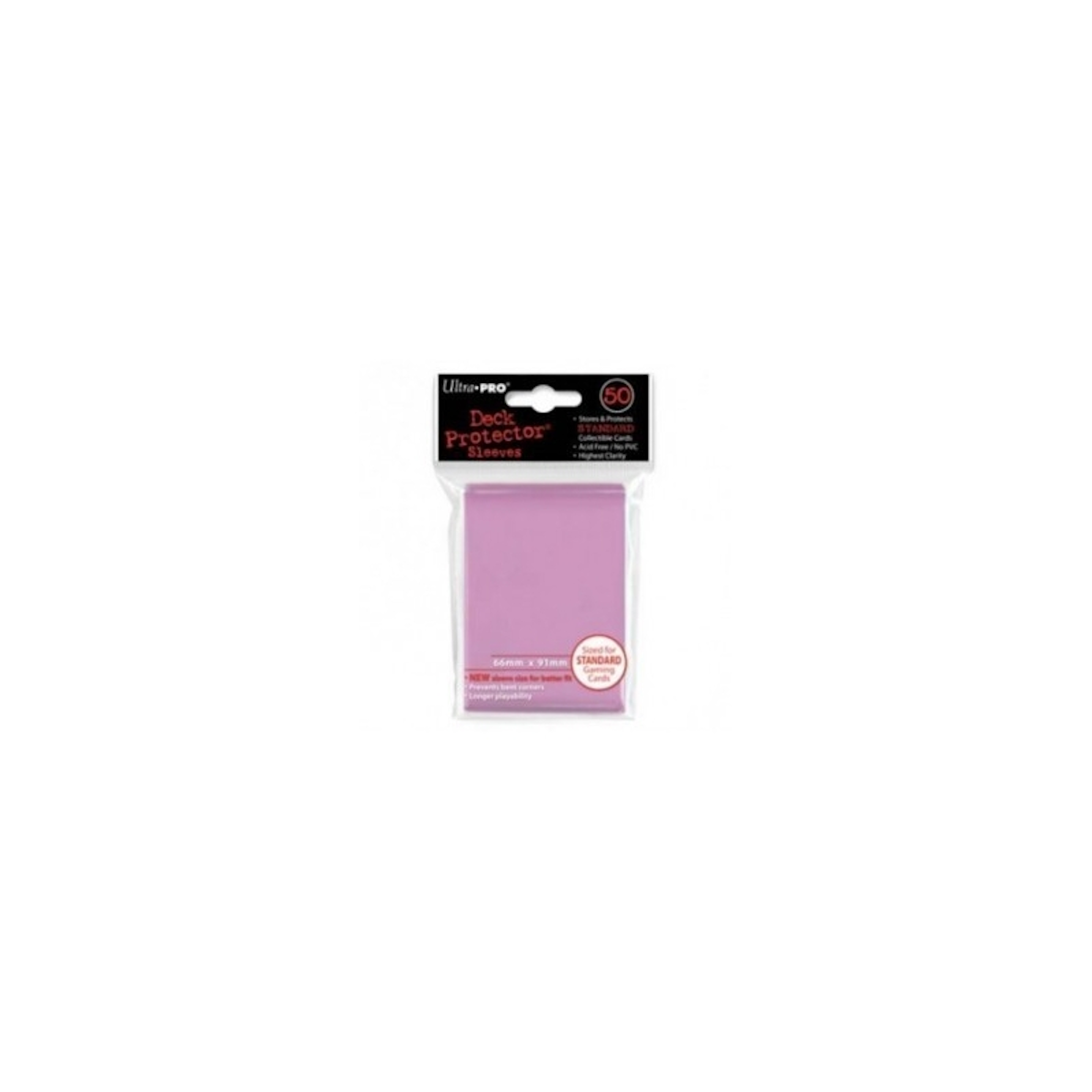 Fundas 66x91 mm - Estándar x 50 - Rosado