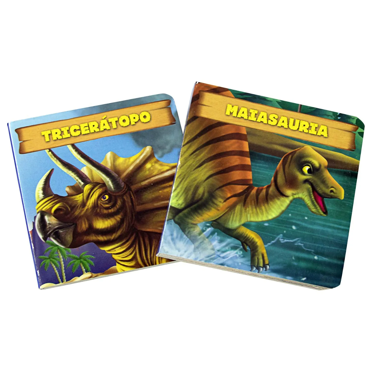 Dinos 6 Libritos Acartonados Cofre Imantado