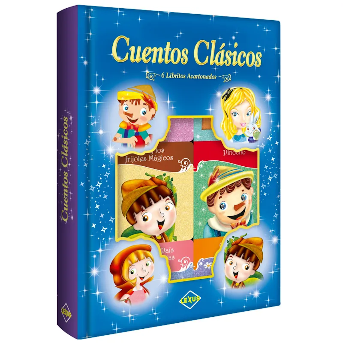 Cuentos Clásicos 6 Libritos Acartonados Cofre Imantado