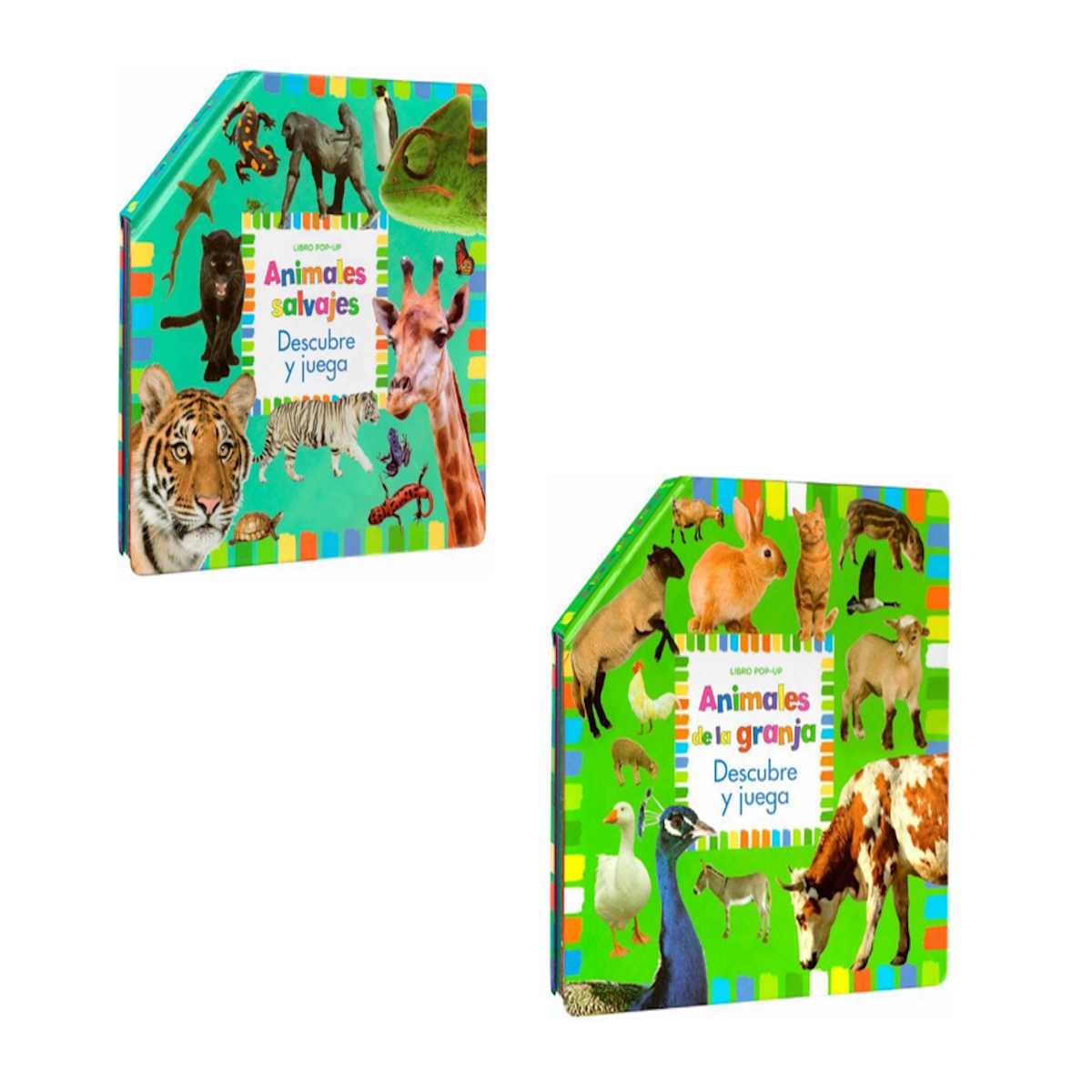 Colección Juega y Descubre Animales Salvajes + Animales de la Granja