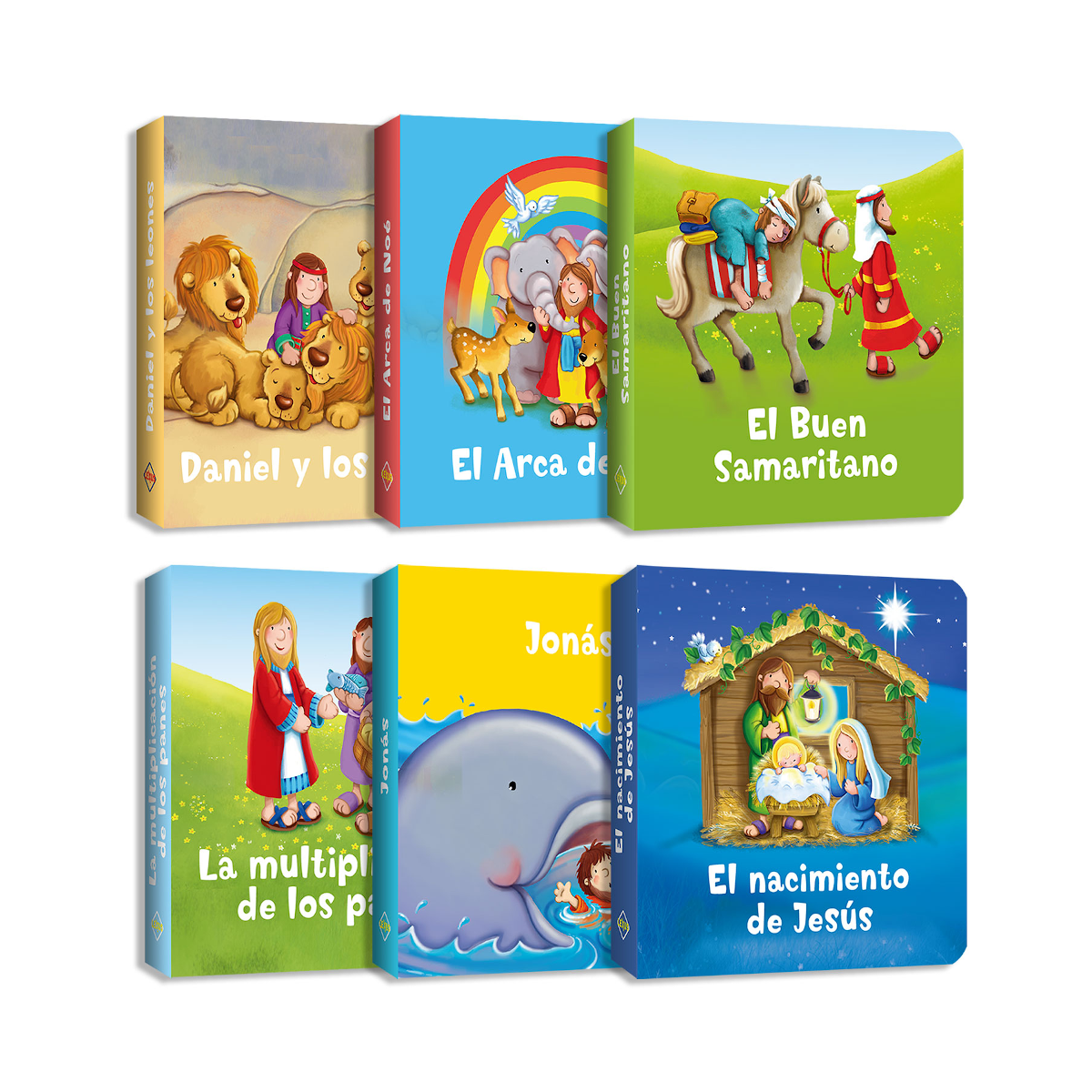 Historias Bíblicas 6 Libritos Acartonados Cofre Imantado
