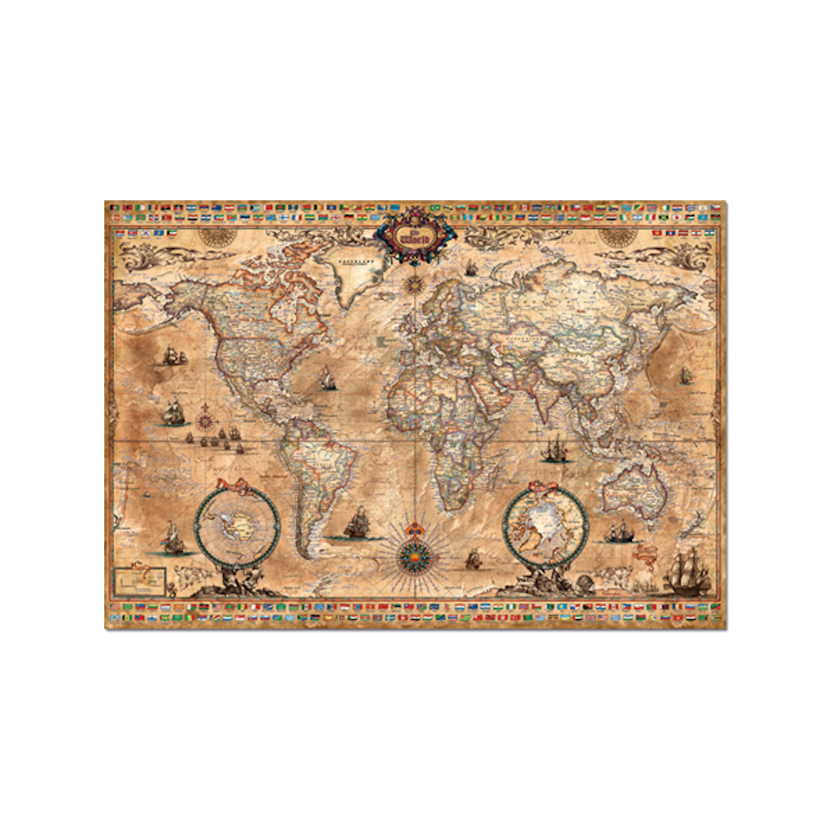 Rompecabezas El Mundo, Mapa Político