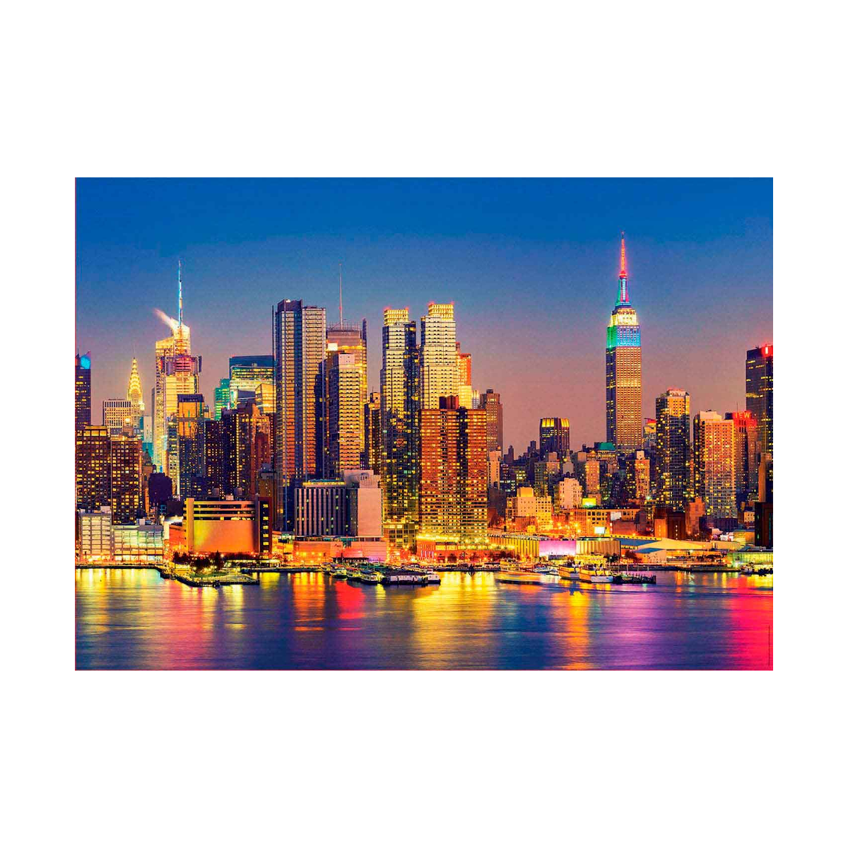 Rompecabezas Manhattan De Noche