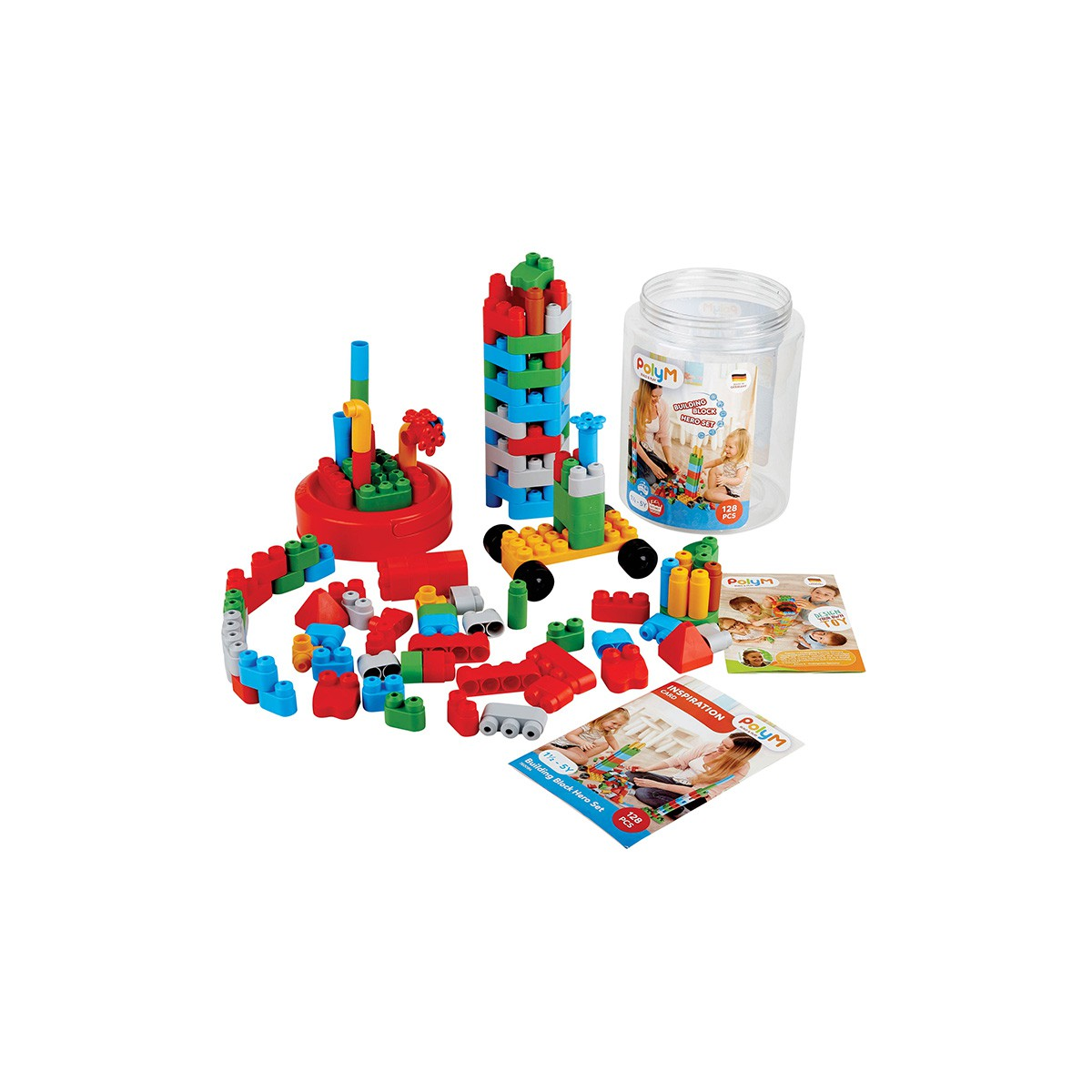 Conjunto De Bloques De Construcción De 128 Piezas