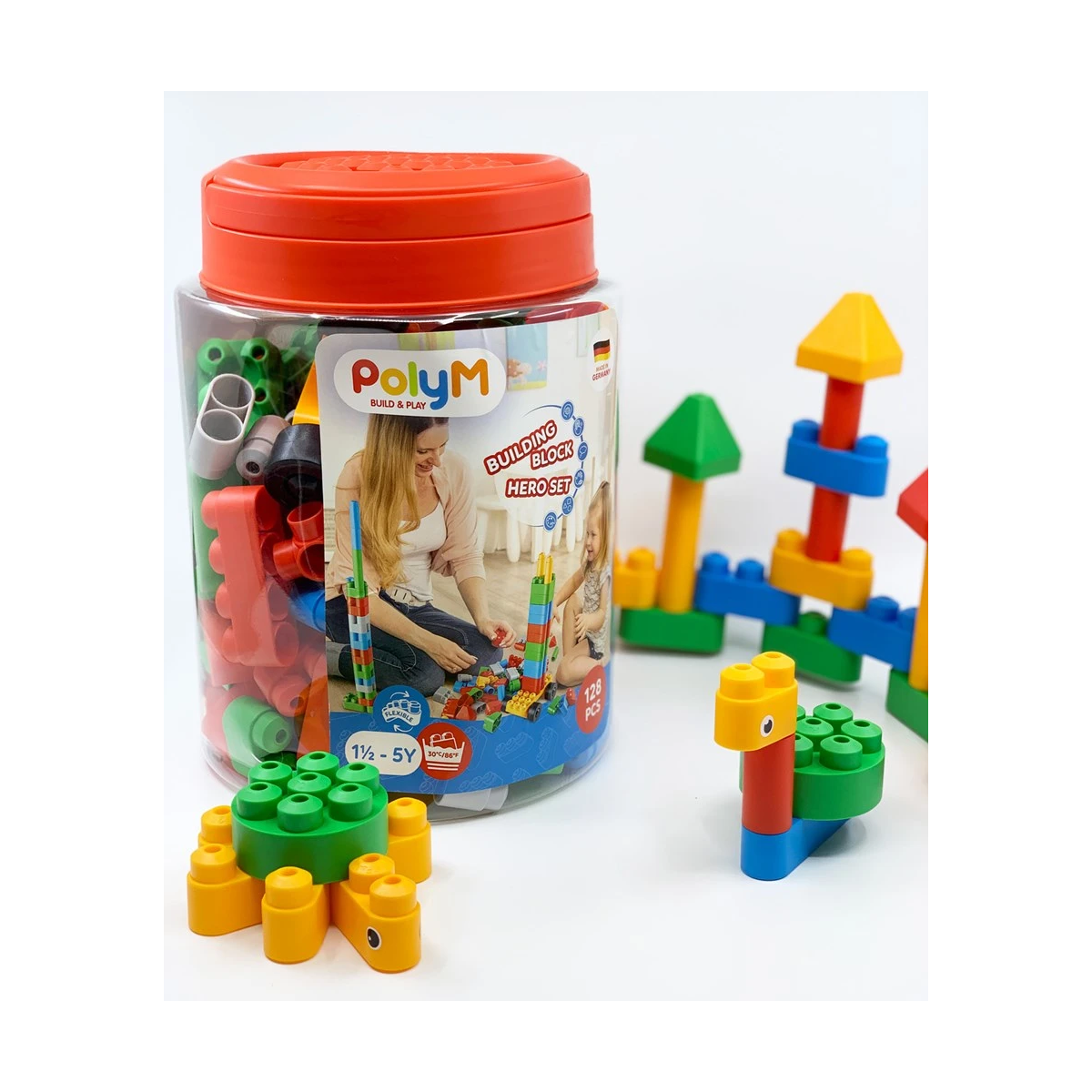Conjunto De Bloques De Construcción De 128 Piezas