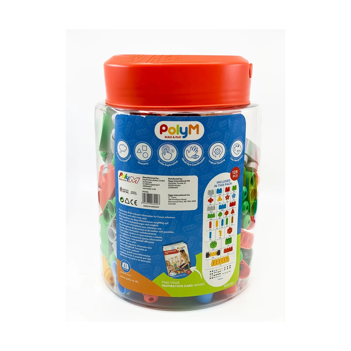 Conjunto De Bloques De Construcción De 128 Piezas