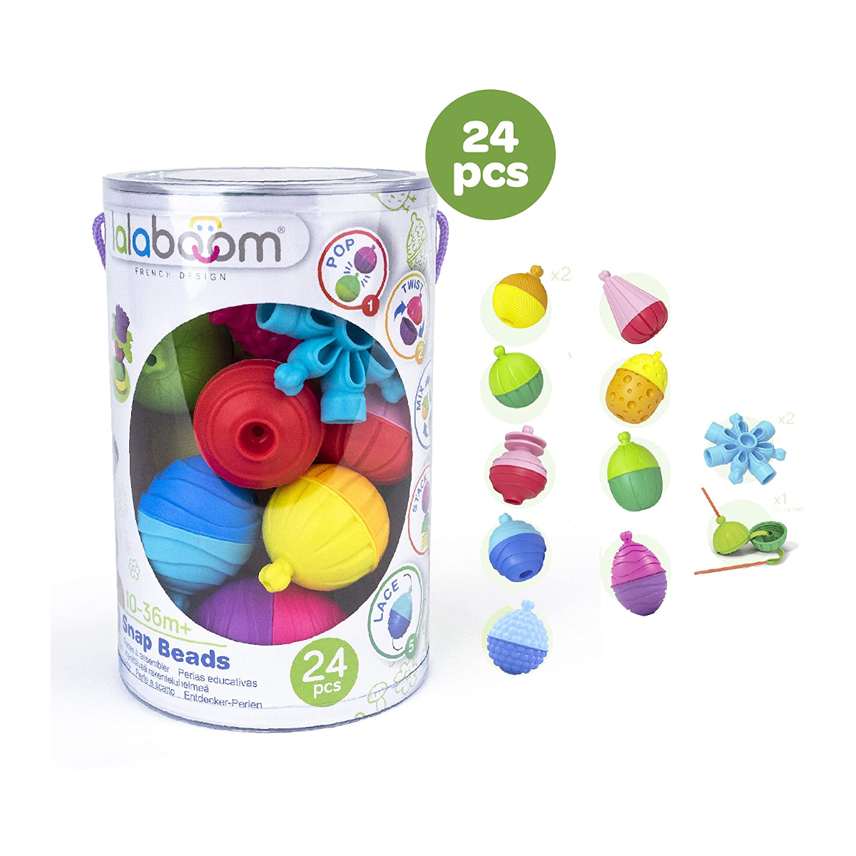 Juego De Cuentas x 24 Piezas