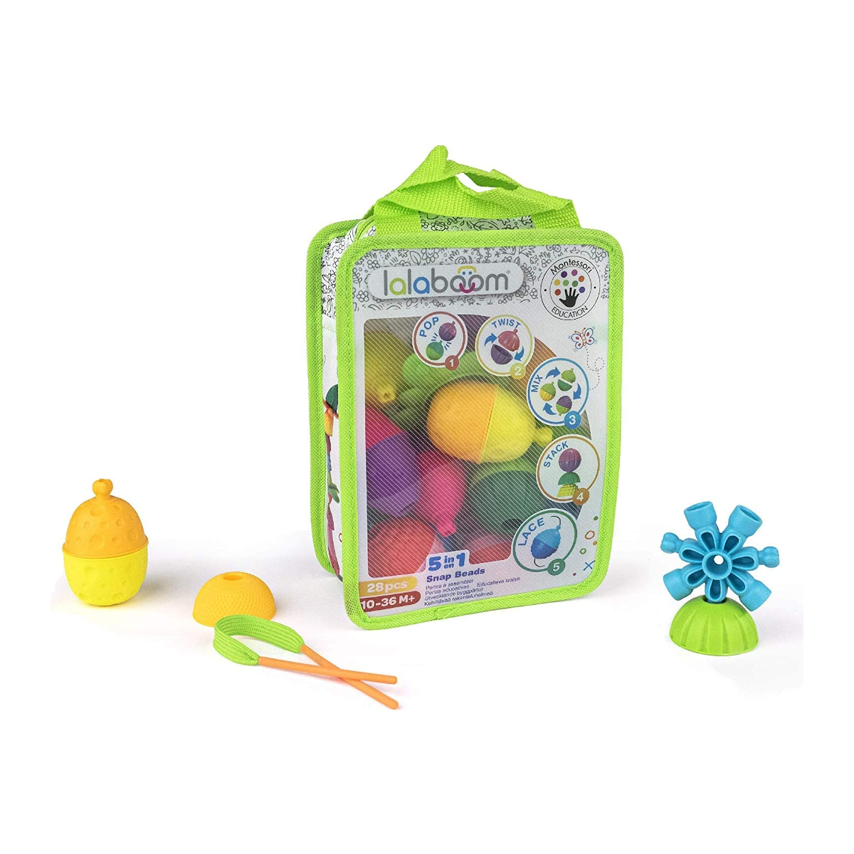 Juego De Cuentas x 28 Piezas y Accesorios