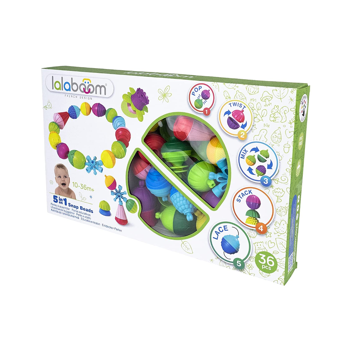 Juego De Cuentas x 36 Piezas y Accesorios