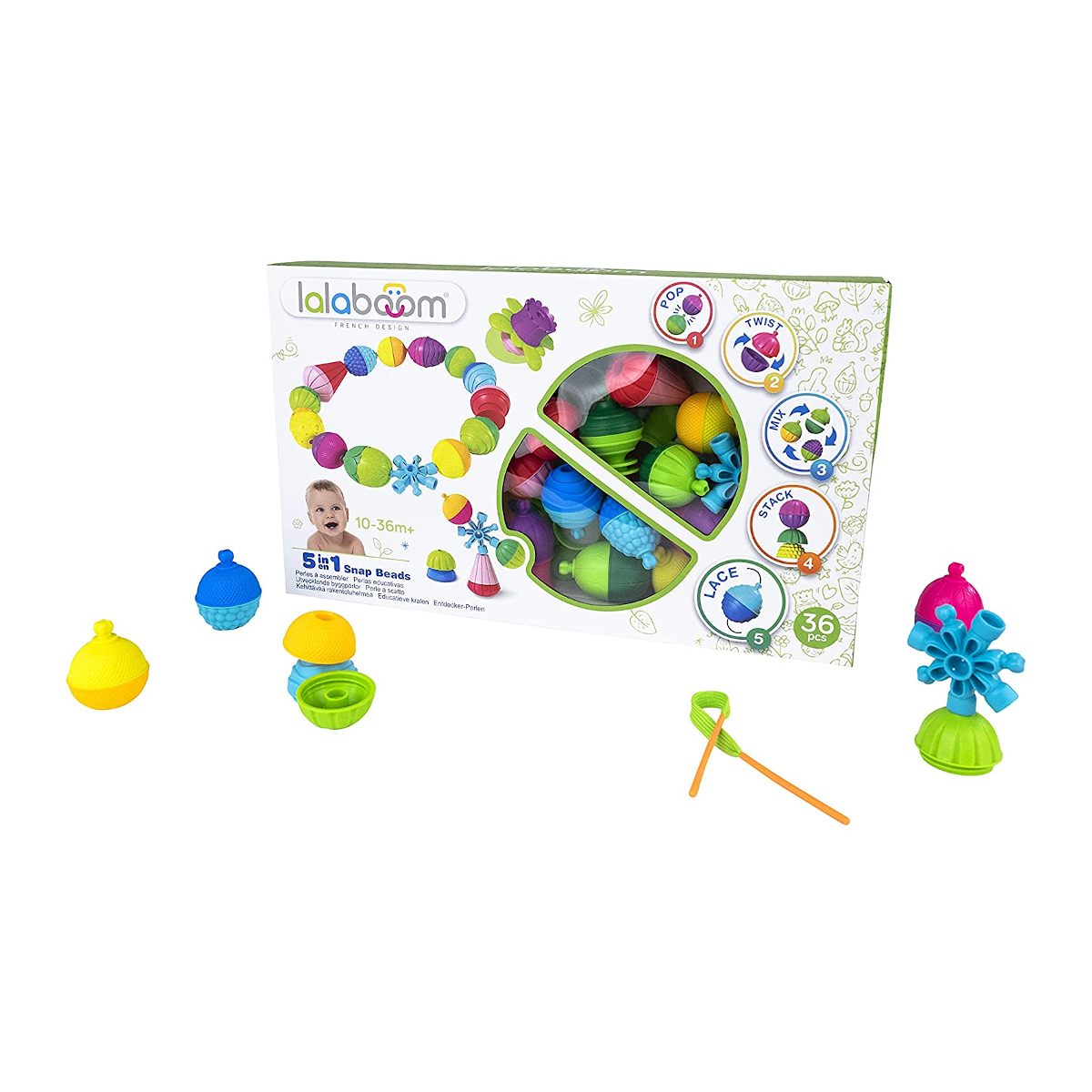 Juego De Cuentas x 36 Piezas y Accesorios