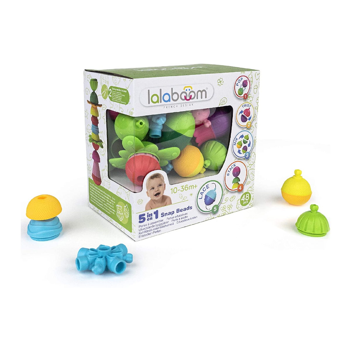 Juego De Cuentas x 48 Piezas y Accesorios
