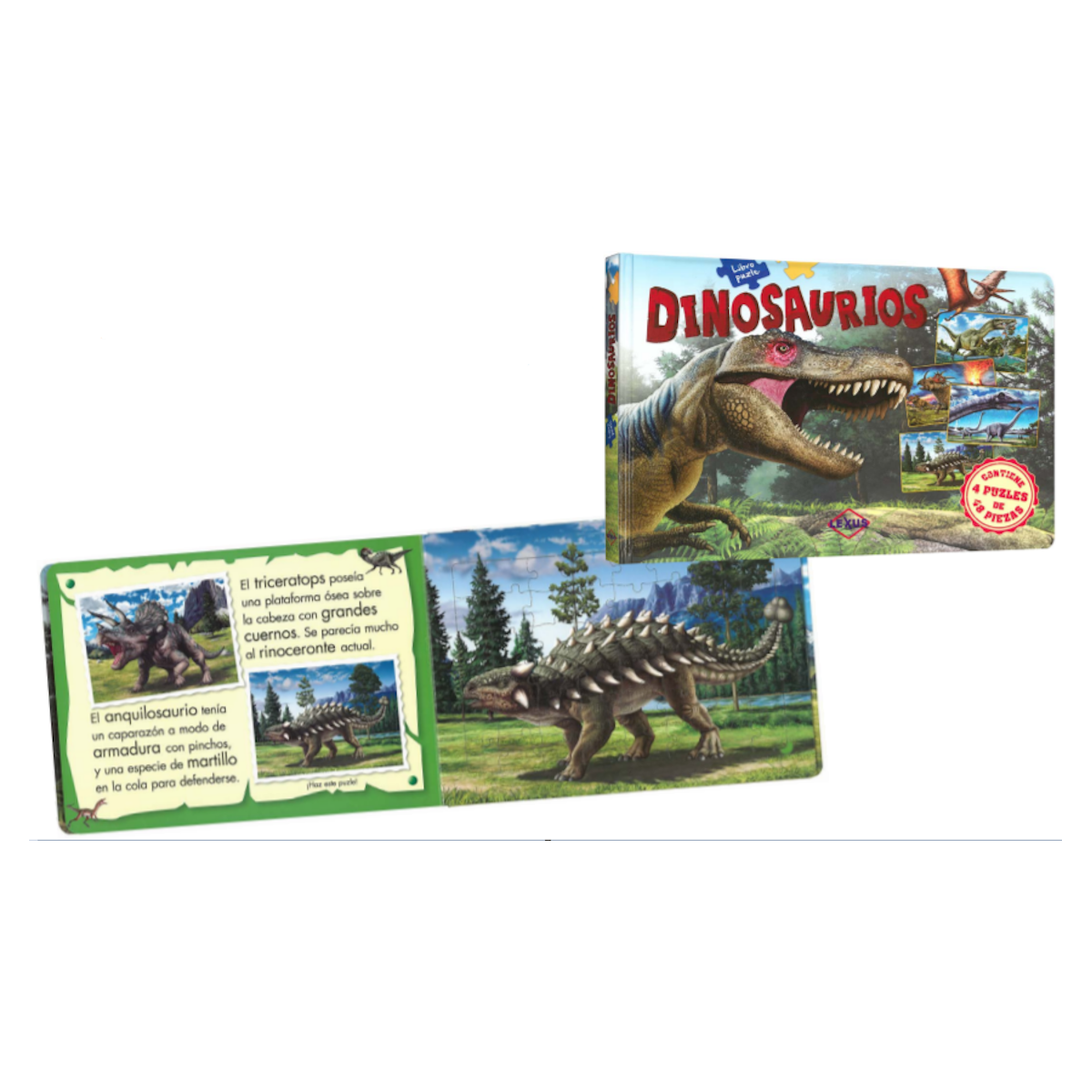 Libro Rompecabezas Dinosaurios