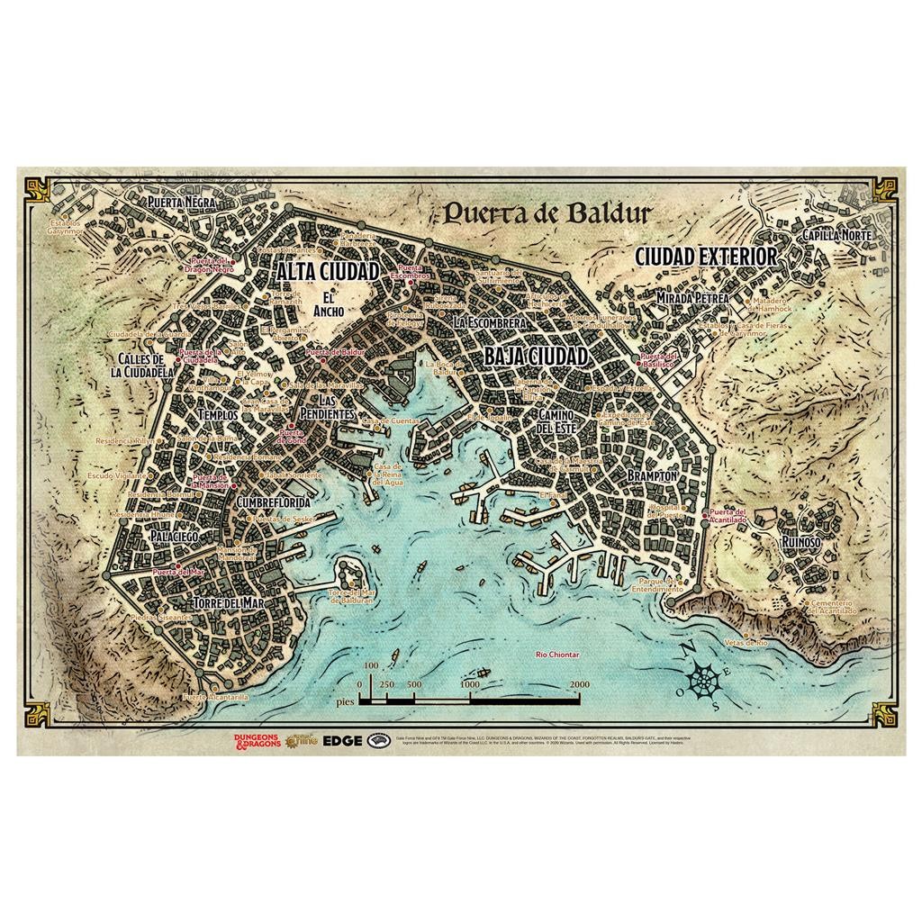 Dungeons & Dragons : Mapa de Puerta de Baldur