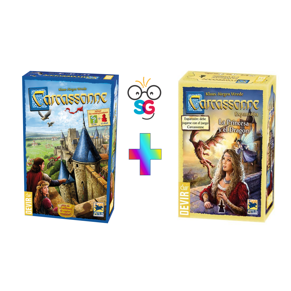 Carcassonne Base + Carcassonne La Princesa Y El Dragon