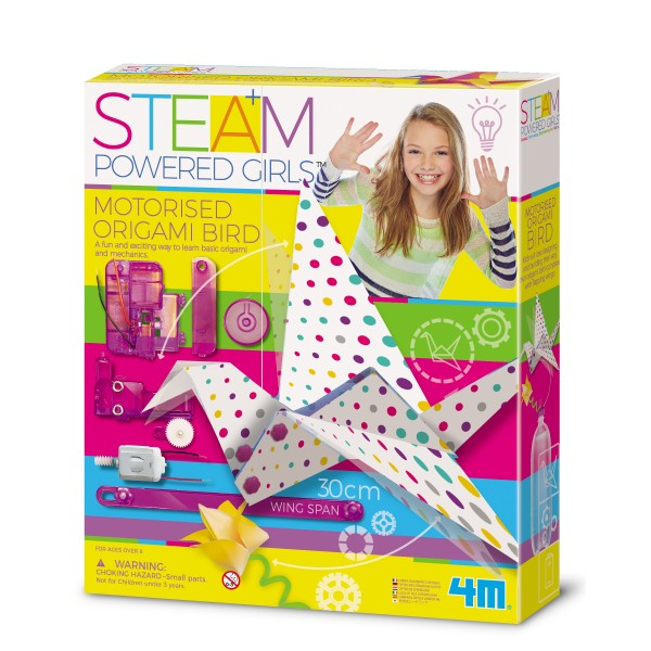 Kit Pajaro Motorizado en Origami 4M
