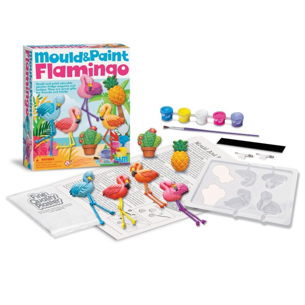 Kit Infantil Moldea y Pinta Flamencos- 4M