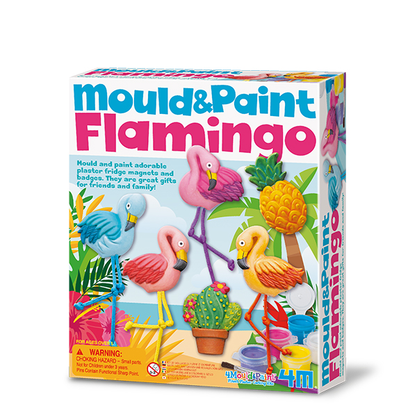 Kit Infantil Moldea y Pinta Flamencos- 4M