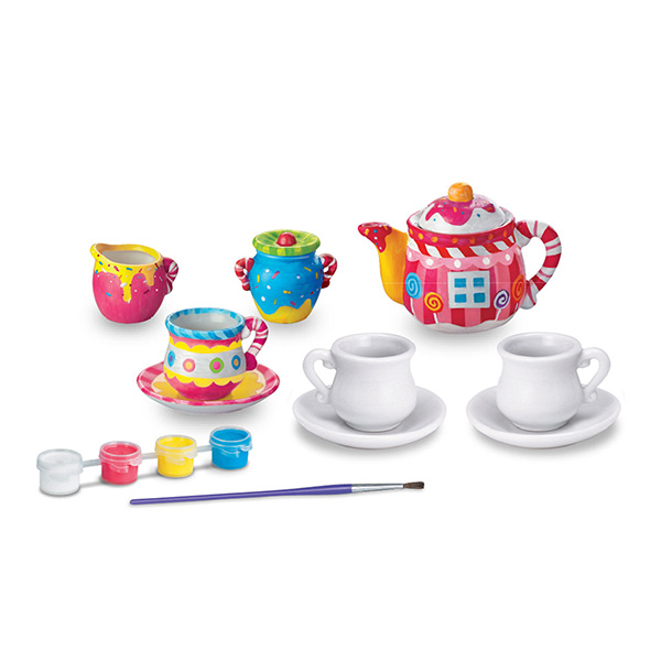Pinta Tu Set Mini De Fiesta De Te -Kit Manualidades Infantil
