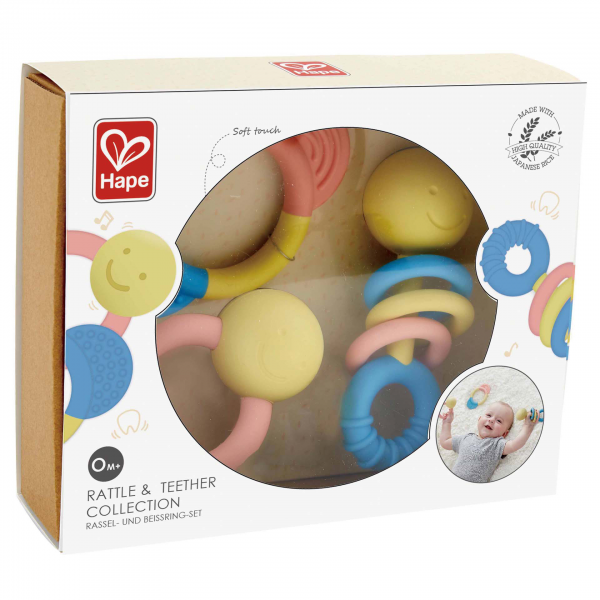 Set de Mordedores y Sonajeros- Juguete Para Bebe Hape