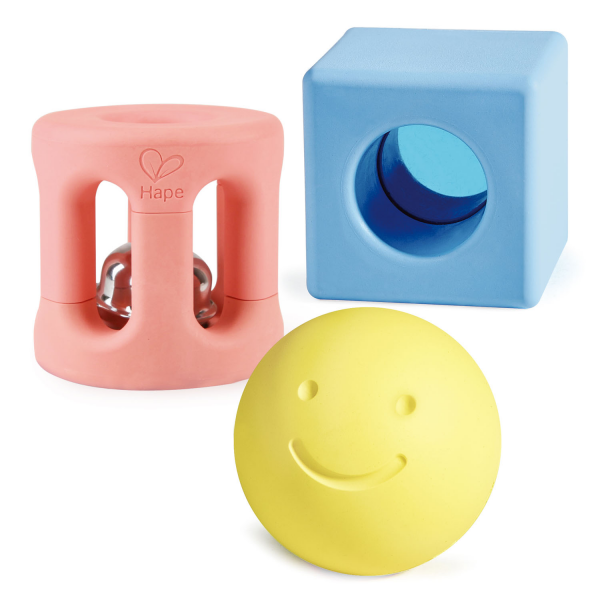 Cascabeles Geometricos Sonajeros- Juguete para Bebe Hape