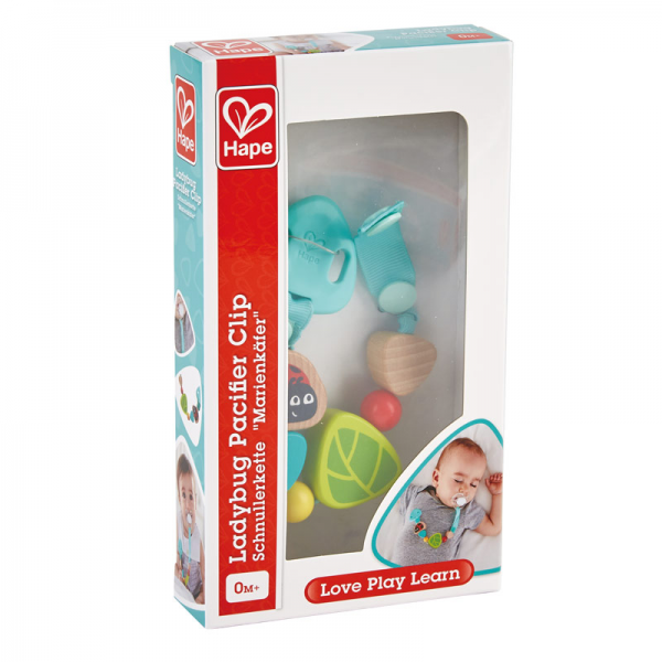 Sujetador de Chupos con forma Mariquita- Hape