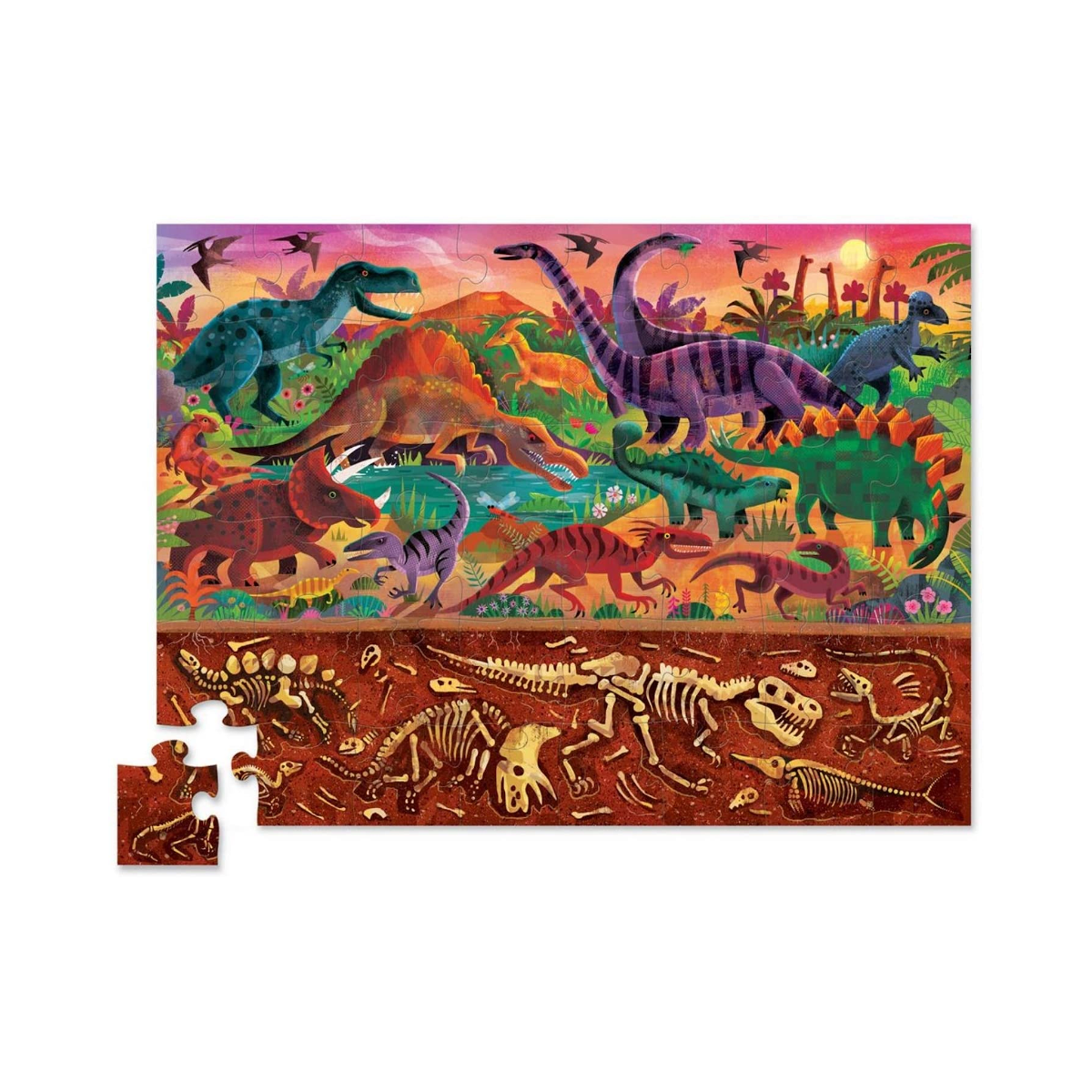 Rompecabezas Mundo De Dinosaurios