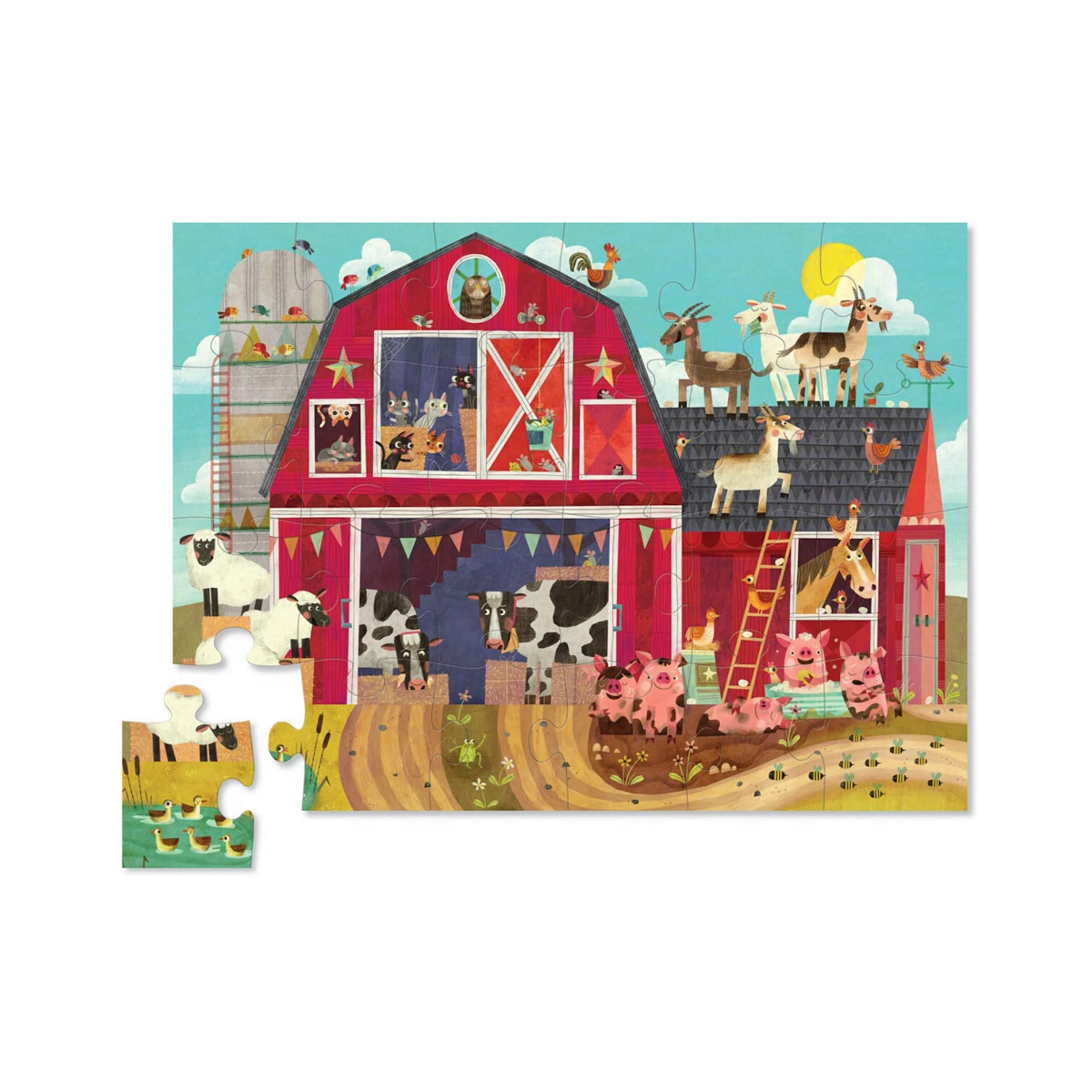 Rompecabezas Aprendizaje Granja Corral