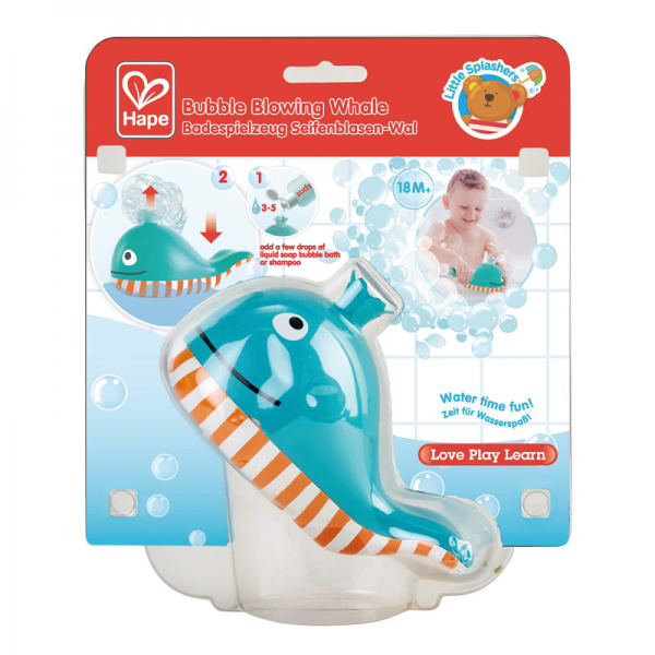 Ballena de Burbujas para Bañera- Juguete Para Niños Hape