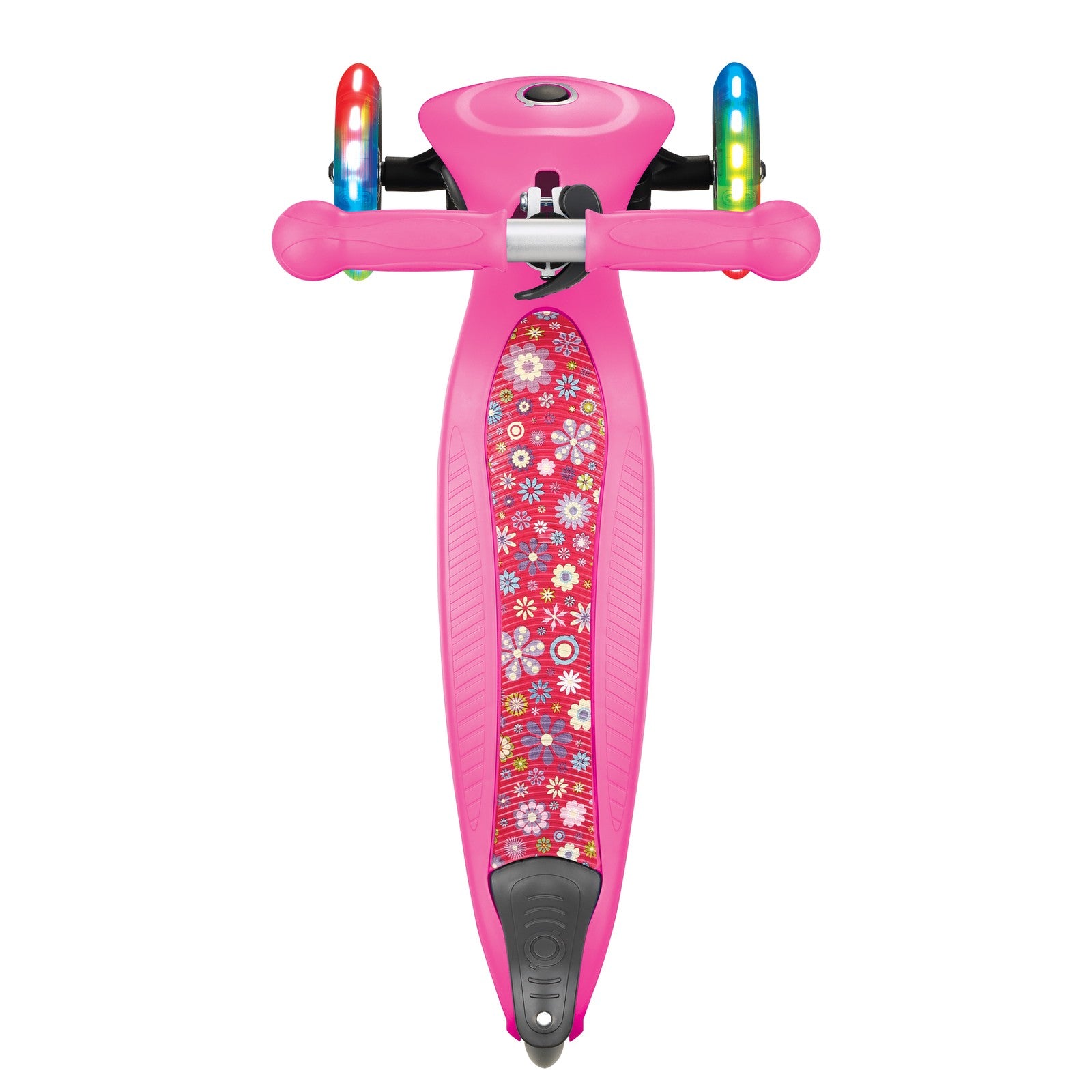 Monopatín Junior Plegable Luces- Fantasía con Flores
