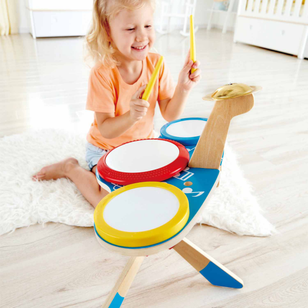Set Mini Bateria Musical Juguete para Niños- Hape