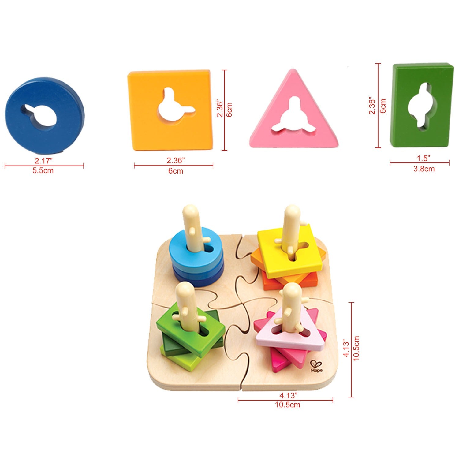Rompecabezas Apilable- Juguete para Niño Hape