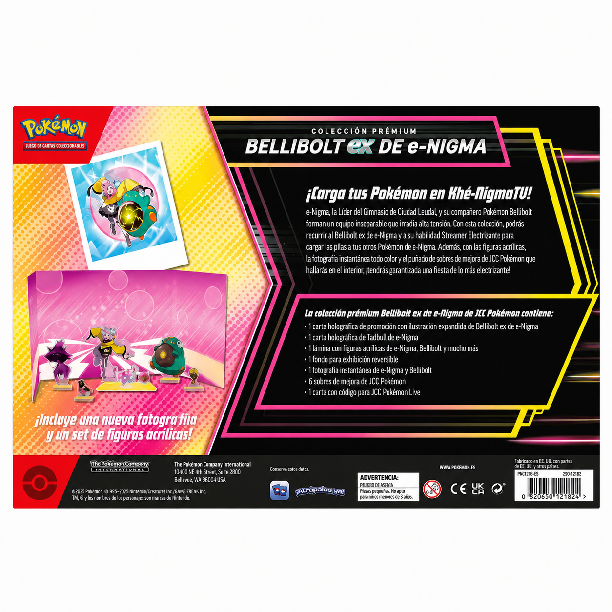 Pokémon: Colección Prémium Bellibolt Ex De E-Nigma - Esp