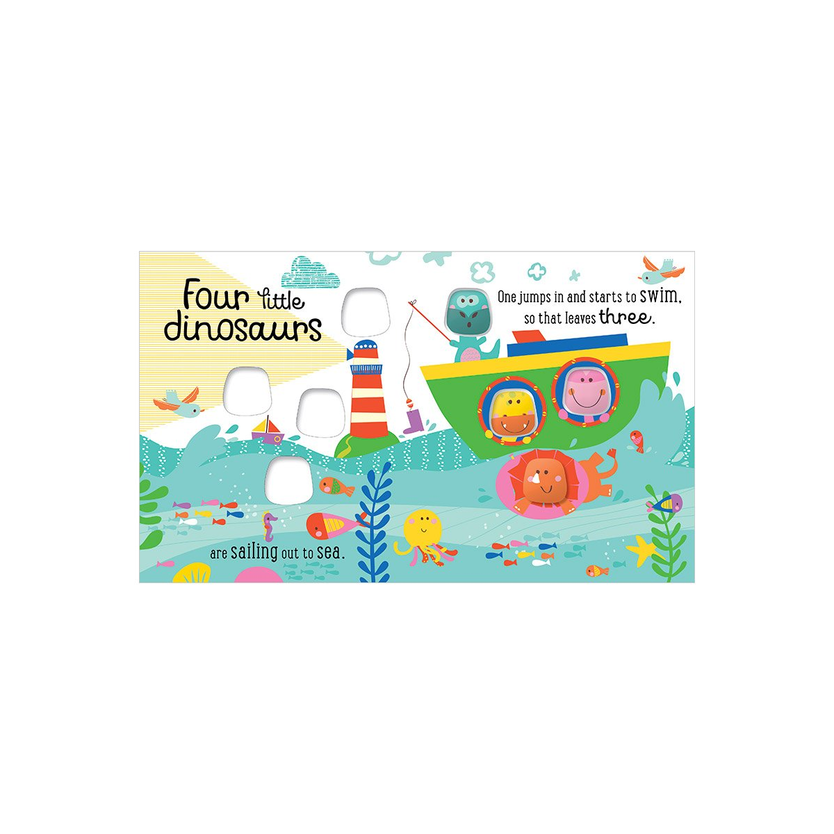Libro Táctil Five Little Dinosaurs - Eng