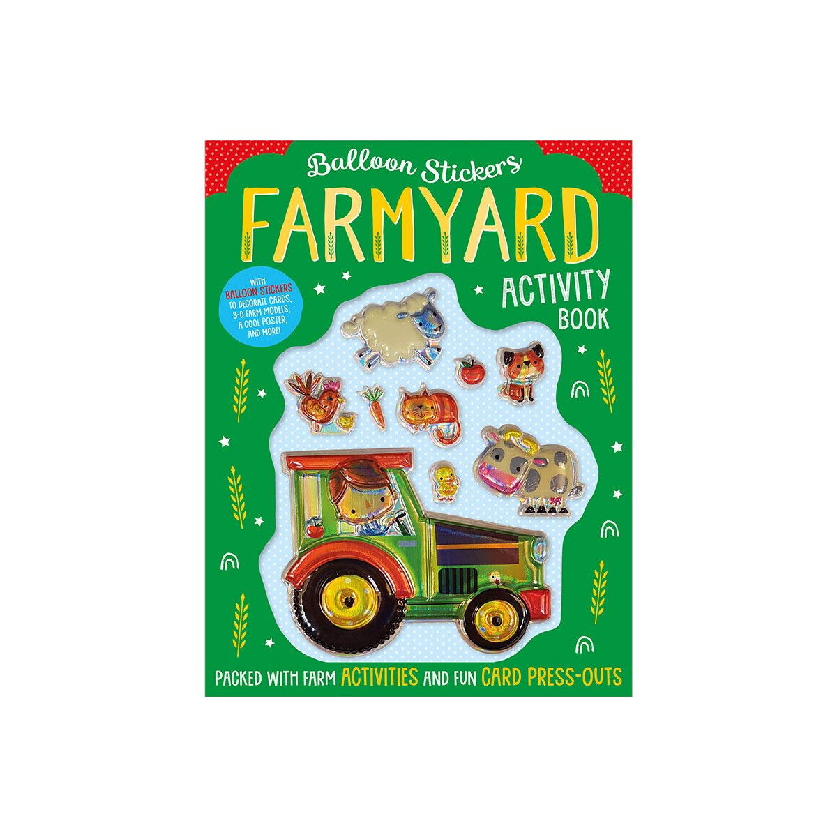 Libro Táctil Balloon Stickers Farm - Eng