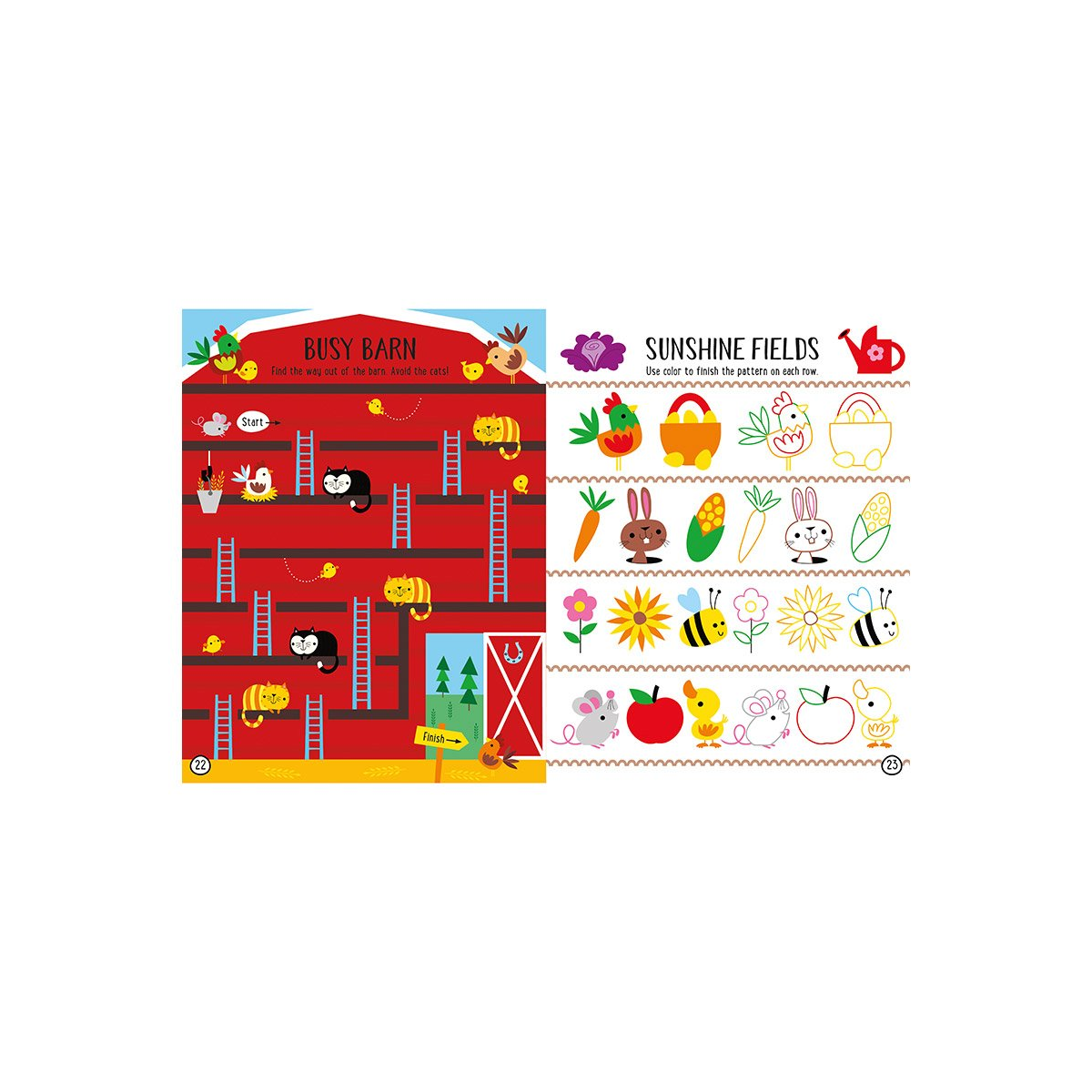 Libro Táctil Balloon Stickers Farm - Eng