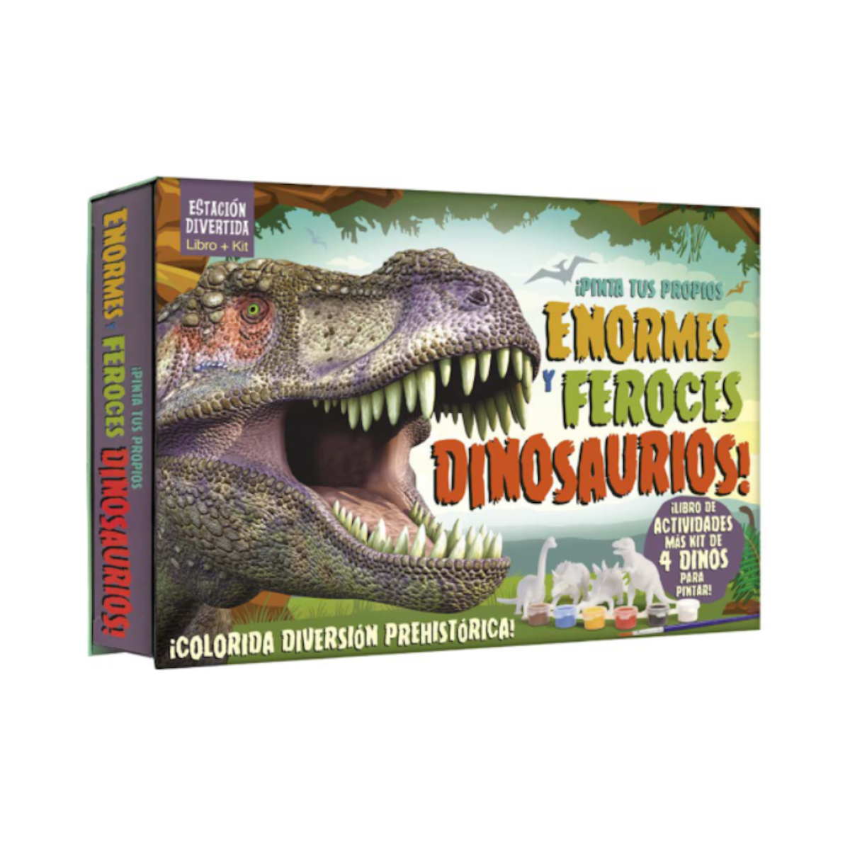 Pinta Tus Propios Enormes y Feroces Dinosaurios