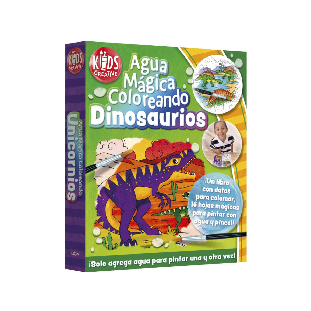 Agua Mágica Coloreando Dinosaurios