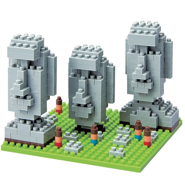 ESTATUAS MOAI DE LA ISLA DE PASCUA - NANOBLOCK