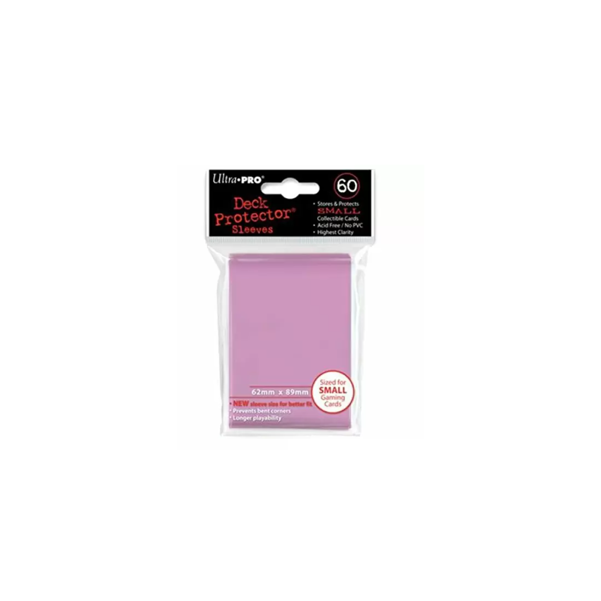 Fundas 62x89 mm - Small x 60 - Rosado