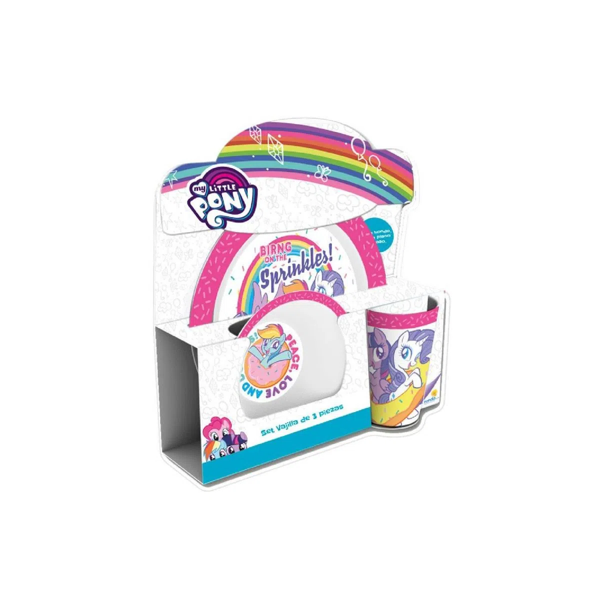 Set Vajilla My Little Pony 3 Piezas