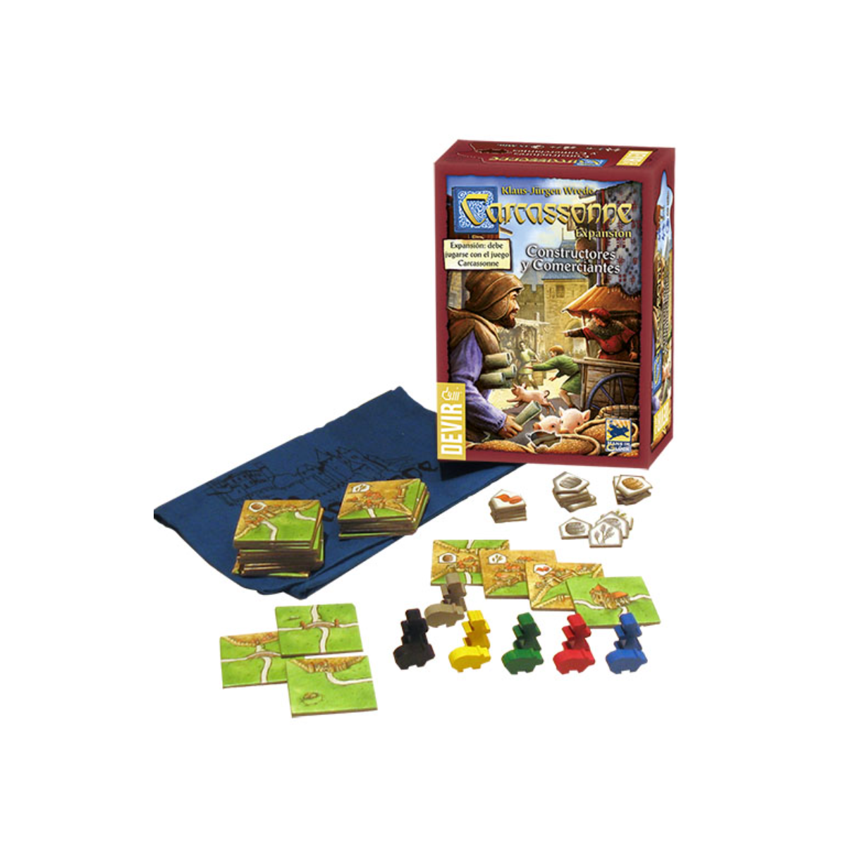 Carcassonne: Constructores Y Comerciantes 2da Edición
