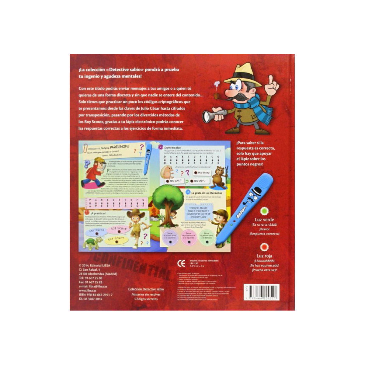 Libro Detective Sabio, Códigos Secretos