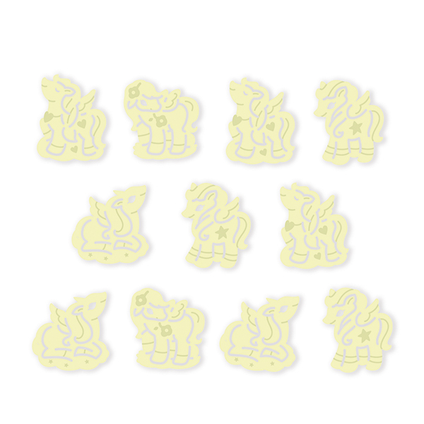 Glow- Unicornios para Decorar Brillo en la Oscuridad