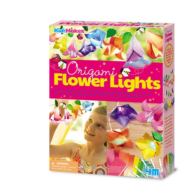 Luces De Flores Origami - Kit De Arte Para Niños