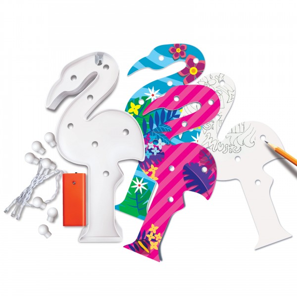 Lampara de Flamingo - Kit De Arte Para Niños