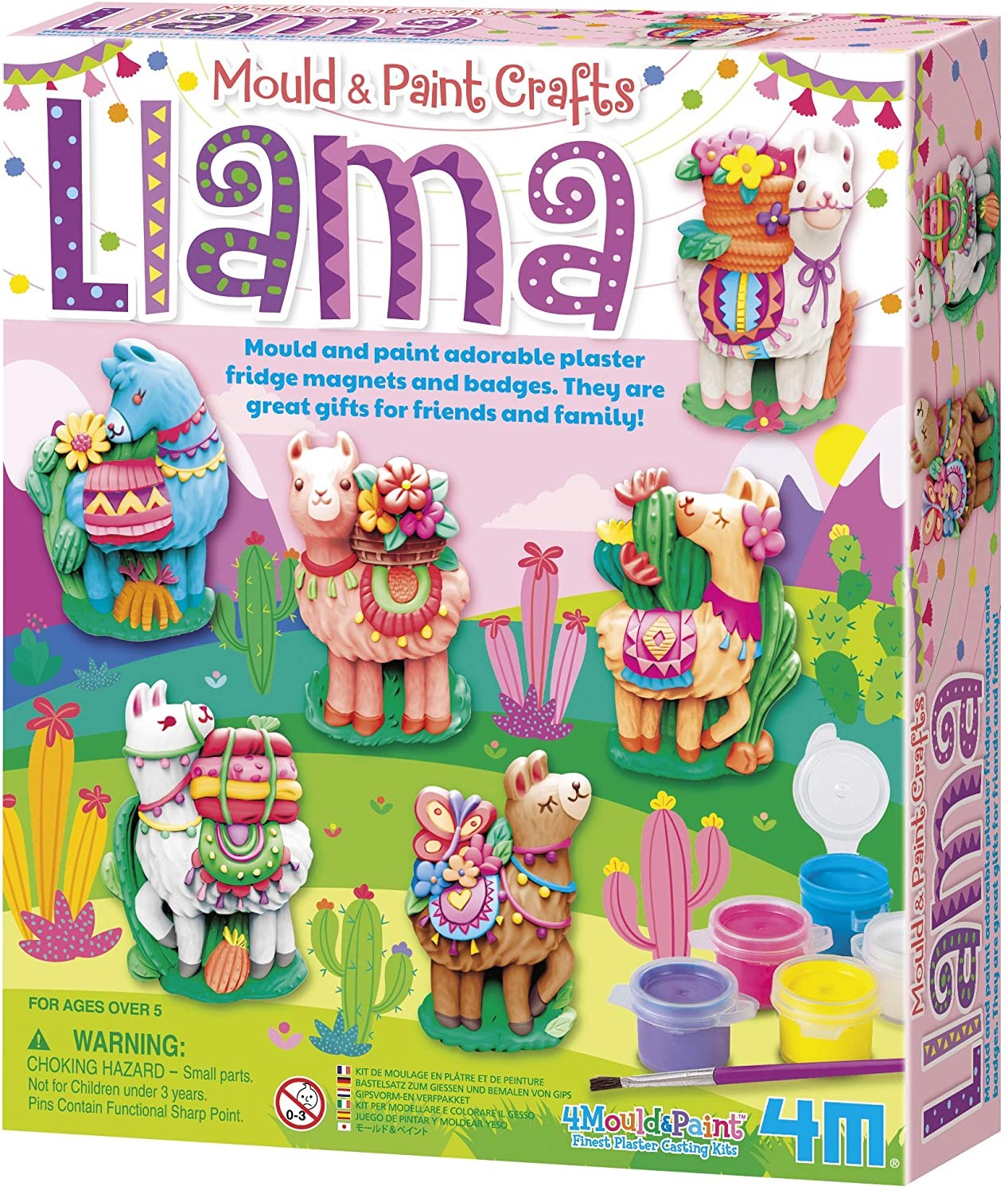 Kit de Arte Moldea y Pinta Llama- 4M