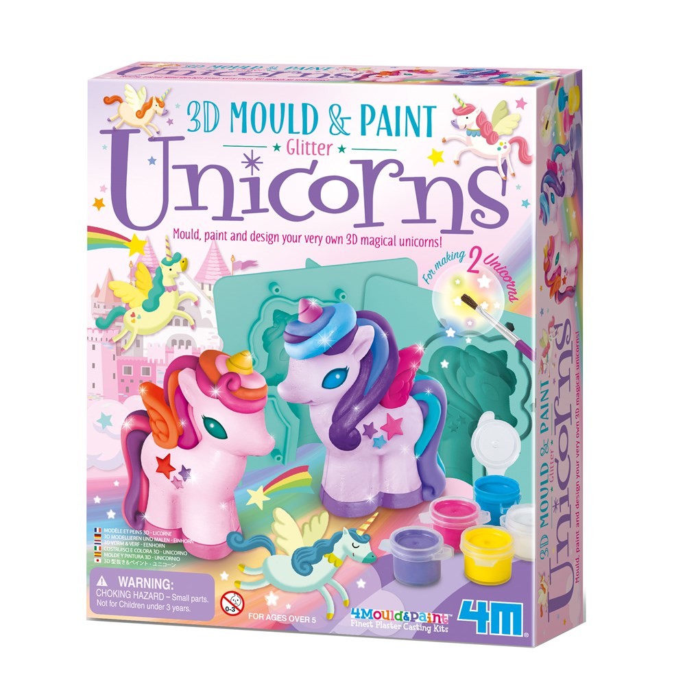 Moldes Para Pintar Unicornios en 3D- Kit Infantil 4m