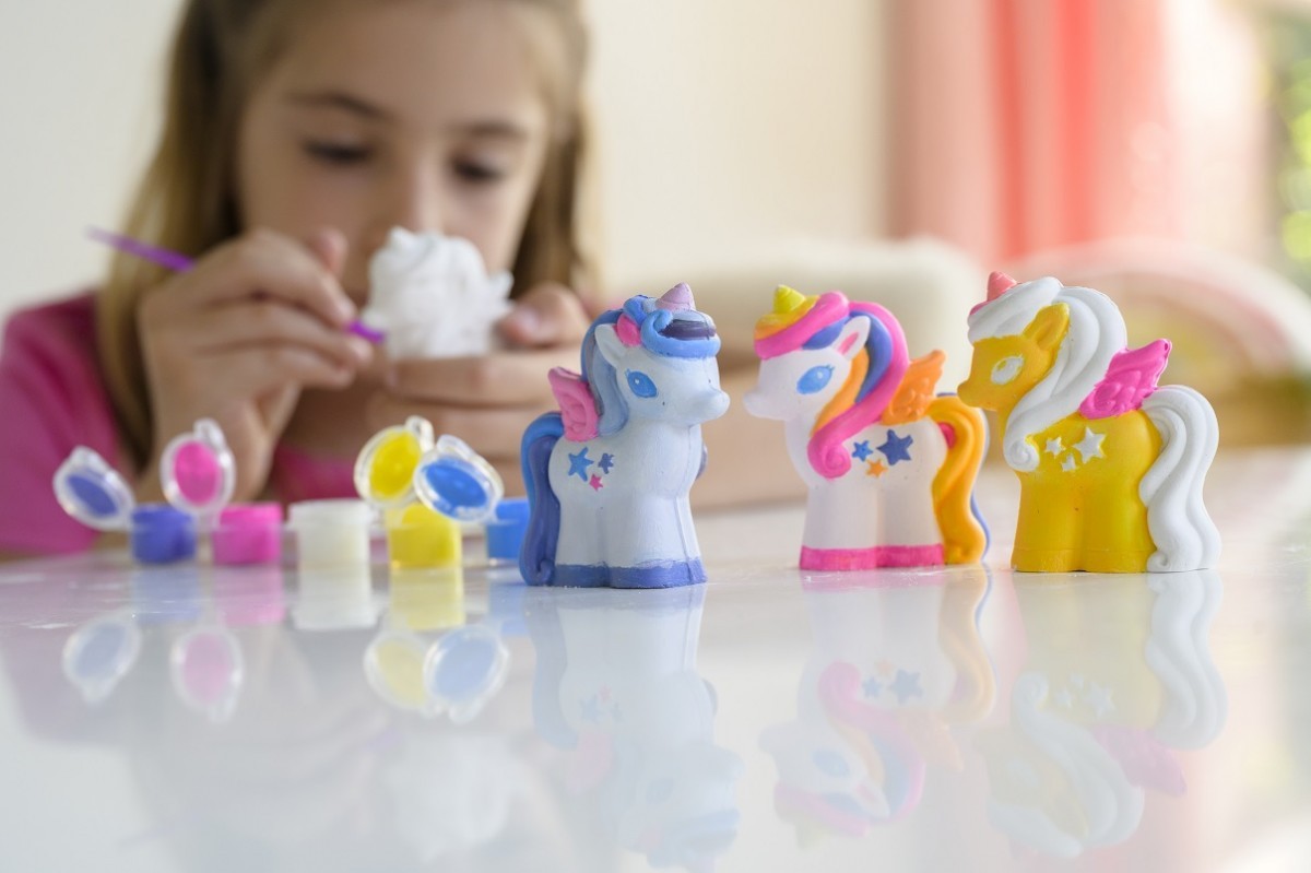 Moldes Para Pintar Unicornios en 3D- Kit Infantil 4m